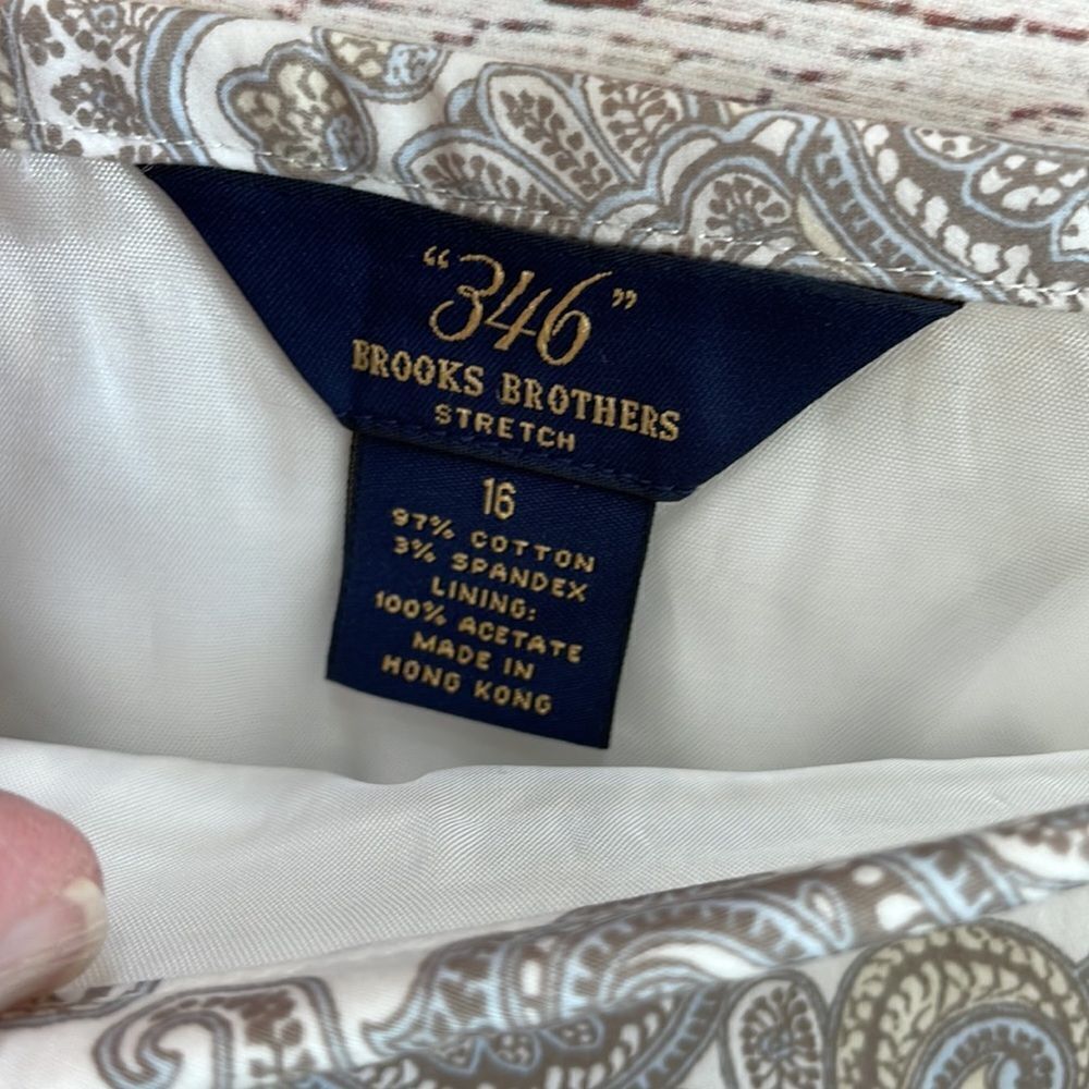BROOKS BROTHERS 346 SKIRT IN PAISLEY PRINT - Picture 5 of 5